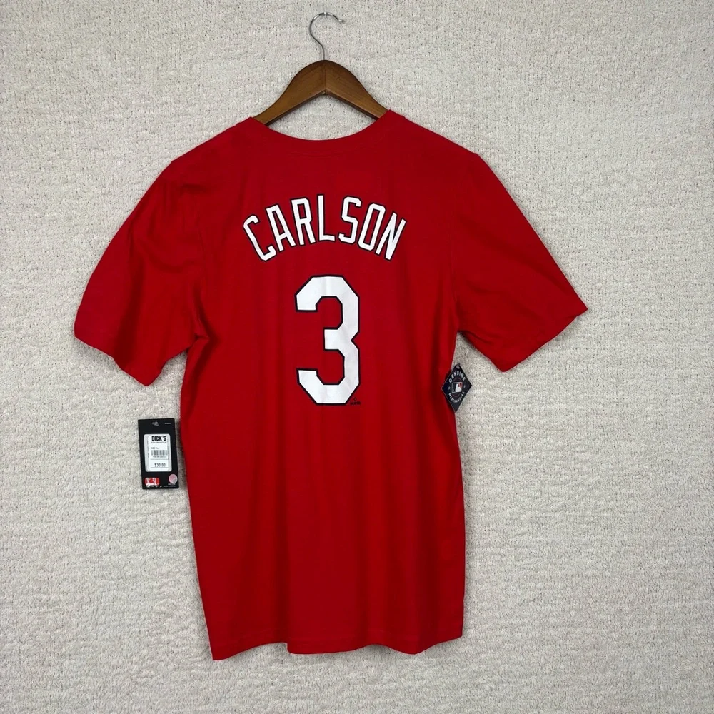 Nike Shirt Mens XL‎ Red MLB Cardinals Carlson The Nike Tee Baseball Fan Logo
